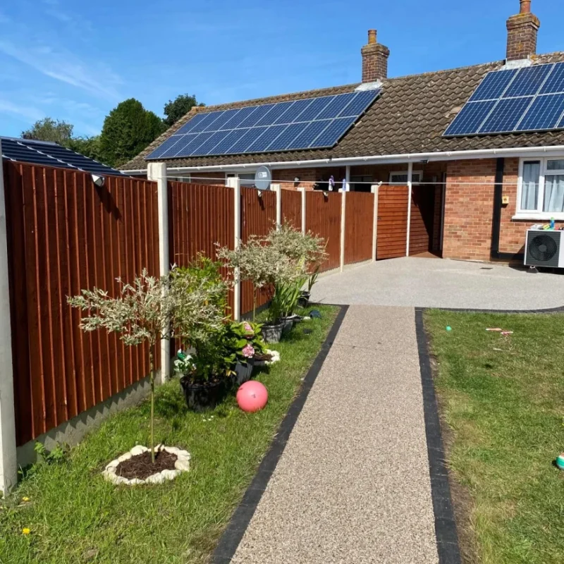 Resin driveway installation in Norwich